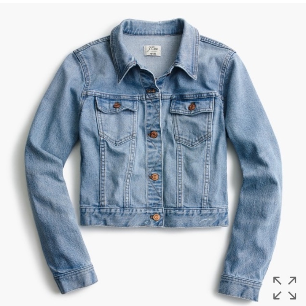 J. Crew cropped denim jacket